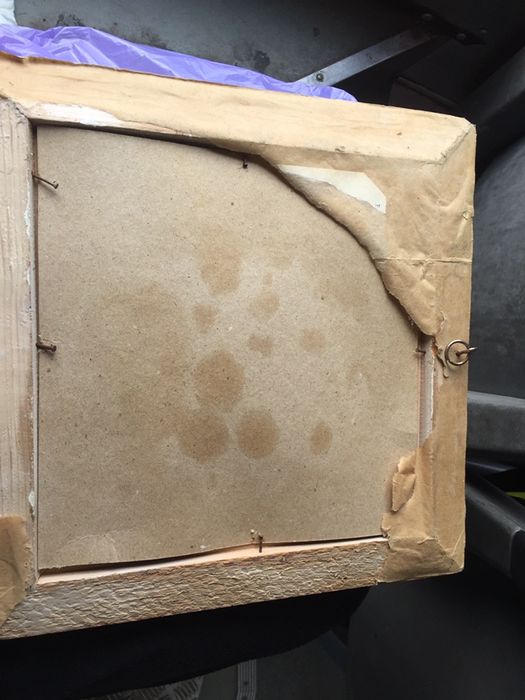 Tablou ulei pe carton semnat G Bratu Ciornei