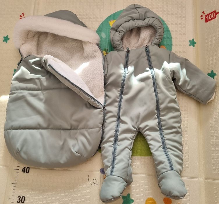 Зимний комлект (конверт + комбинезон)
