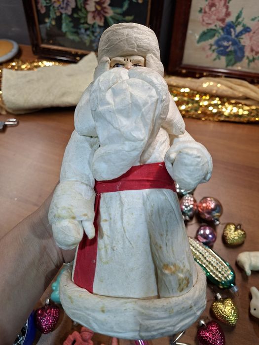 Новогодние игрушки, дед мороз советский