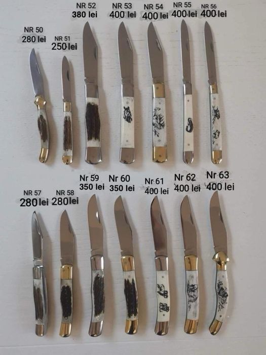 Briceag unguresc, briceagul lucrat manual, vanatoresc, traditional