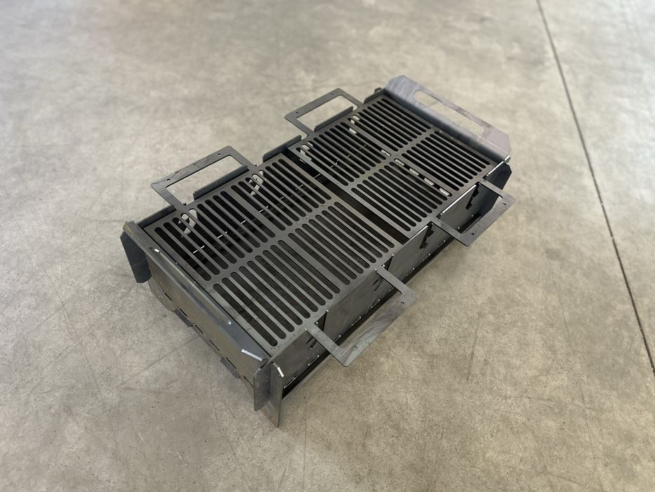 Vand gratar portabil din tabla de 3mm, inaltime ajustabila