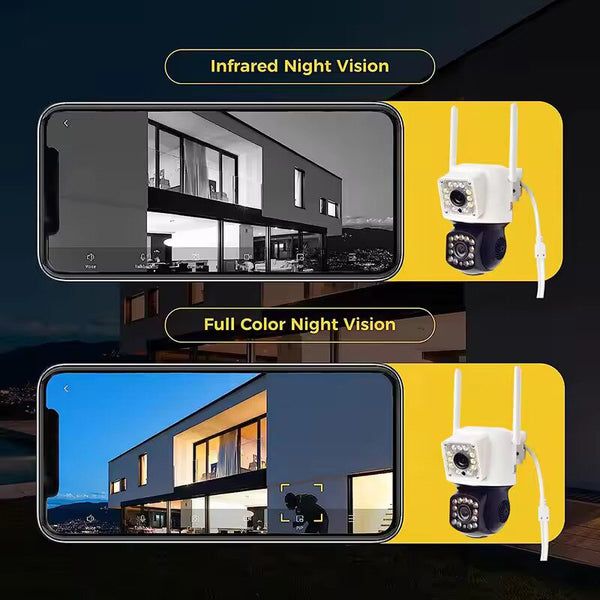 Wi-Fi/PTZ двойна камера за наблюдение Full HD / SMK026 /