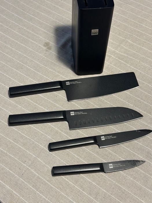 Set Cuțite din Xiaomi HuoHou, 4 buc, negru
