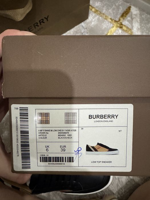 Женские кеды Burberry