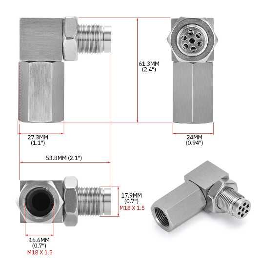 Втулка лъжец за ламбда сонда. Различни видове. O2 Oxygen Sensor