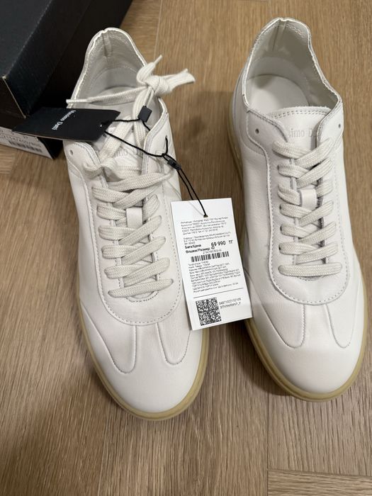 Мужские кожаные кеды Massimo Dutti