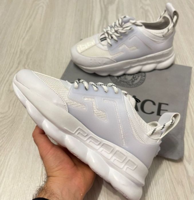 STOC LIMITATI!! Adidasi / Sneakers Versace Chain Reaction Alb Marimi 36-44 Unisex