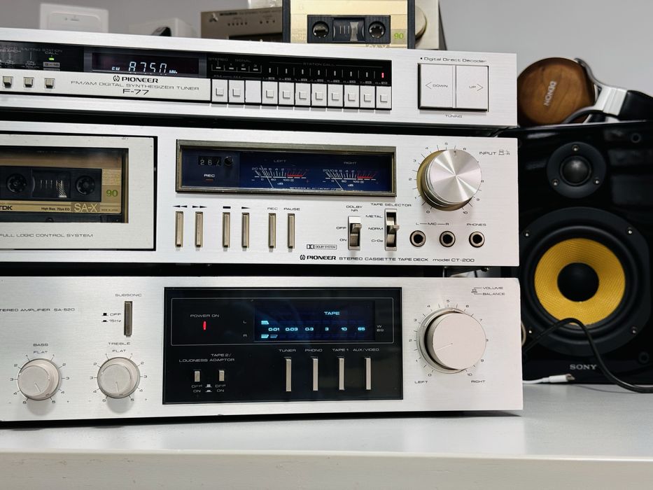 Amplificator PIONEER SA-520,vu-metre,Japan,loudness,sunet fidel