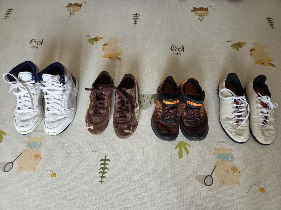 4 чифта маратонки размери 35 и 36 / Puma / Skechers / Adidas