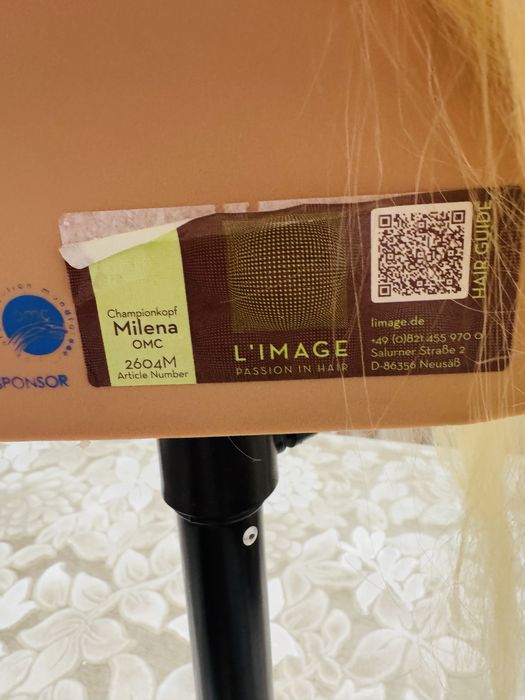 Cap manechin par natural, L’IMAGE, 50 cm, blond, Milena