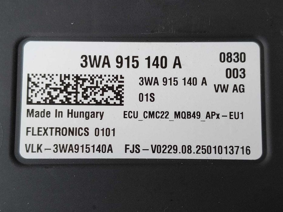 Volkswagen, unitate de control acumulator 3WA915140A, fabricatie 2025