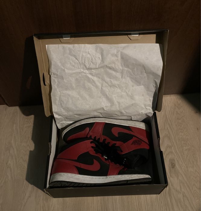 Jordan 1 Mid Reverse Bred номер 45