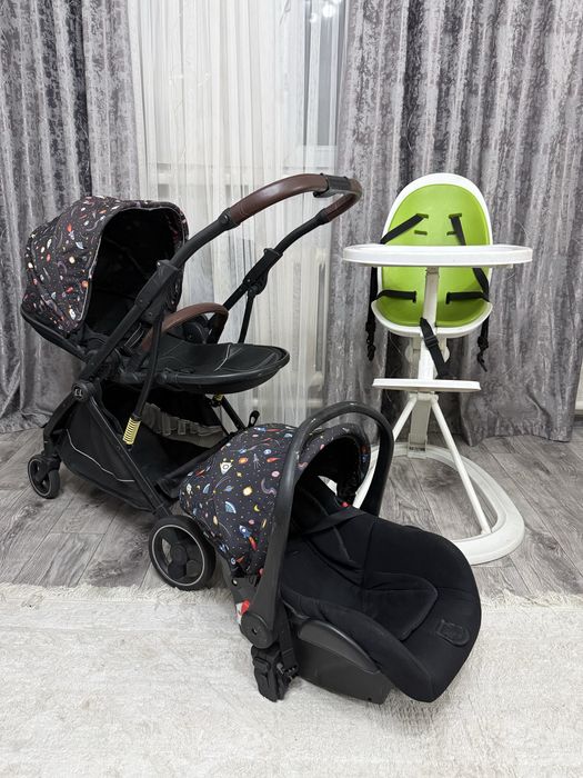 Коляска, автолюлька и стульчик