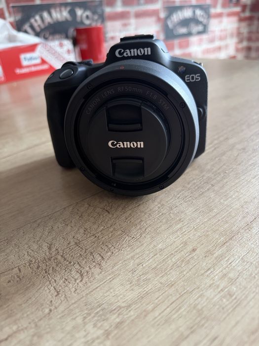 Obiectiv Canon RF - 50mm NOU parasolar Original + filtru UV