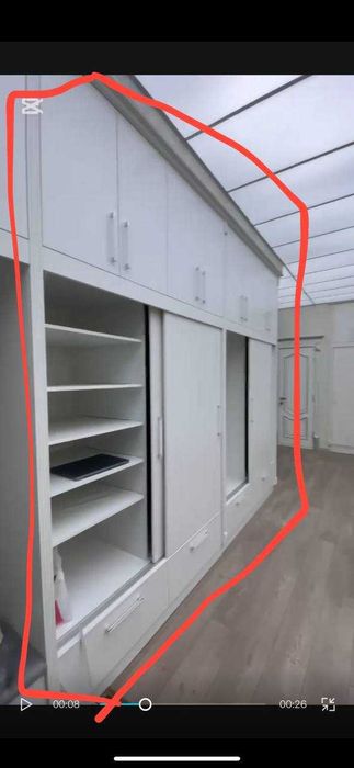 Встроенный шкаф в стену ( новый ) | Гостевой шкаф - прихожая ( новый )