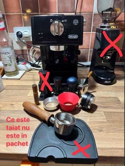 Espressor manual DeLonghi ECP3121BK + Garantie + Accesorii extra
