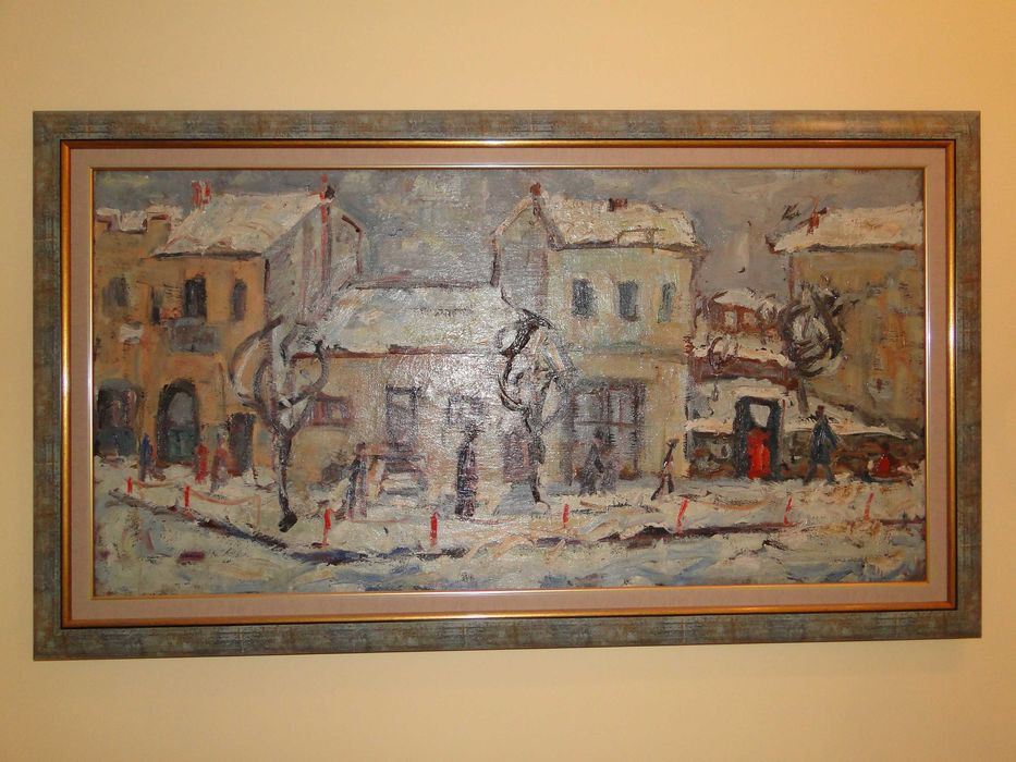 Картина Градски пейзаж, маслени бои на платно