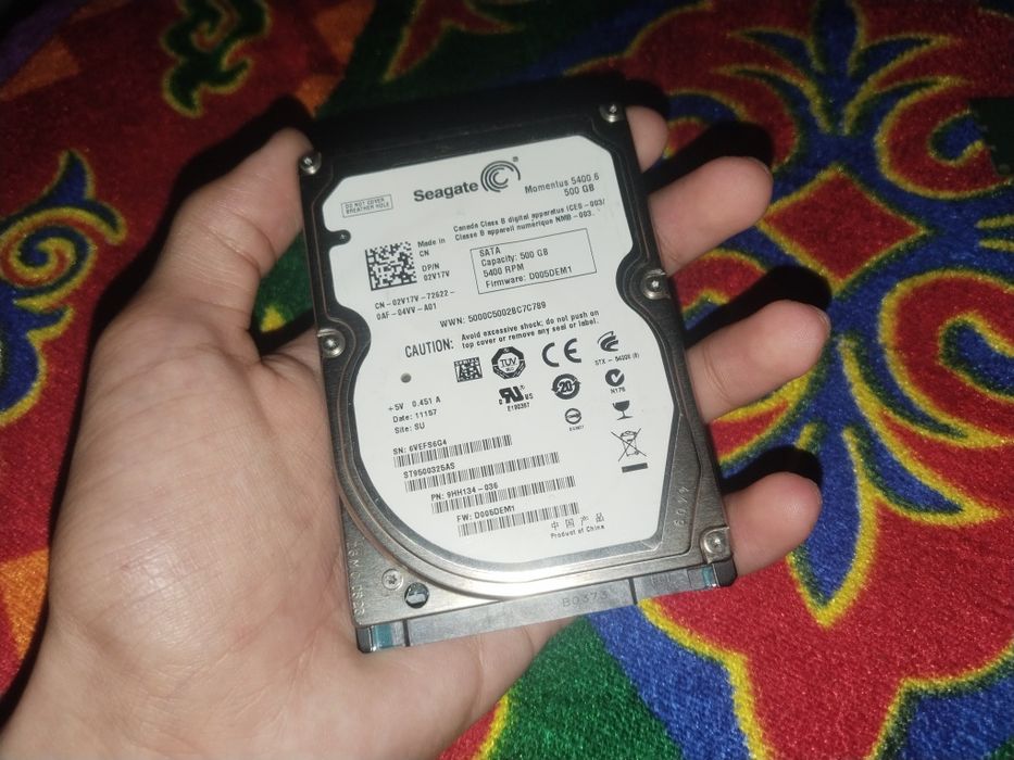 Продам жёсткий диск Seagate HHD 500Gb