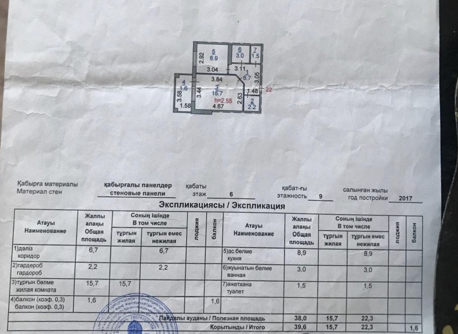 Продам 1 комнатную аэропорт 35А