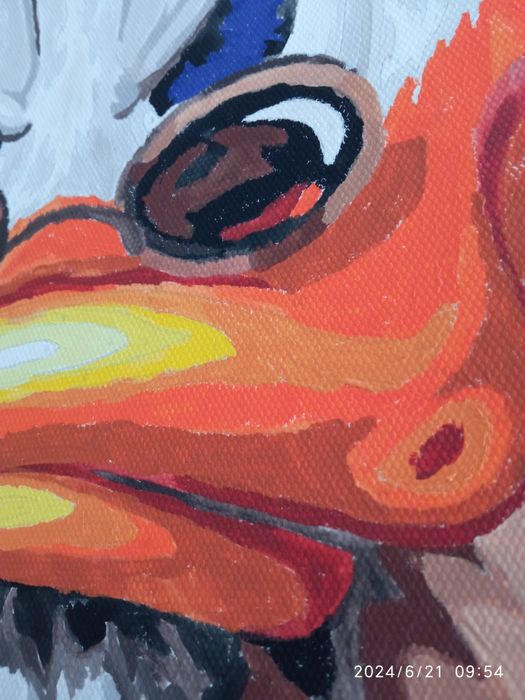 Продам рисованую картину Скрудж Макдак