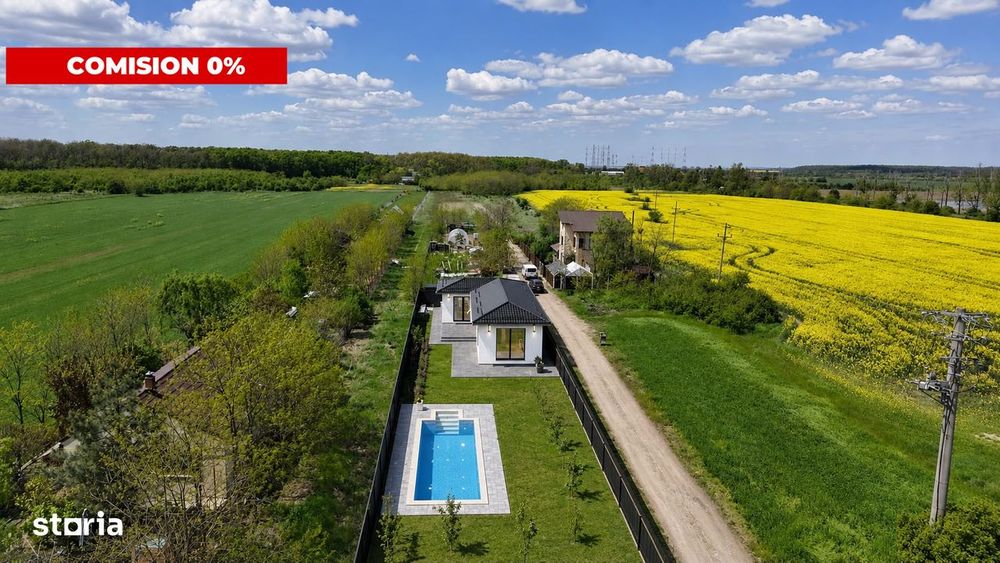 Casa cu Piscina in Silistea Snagovului | 900 mp Teren | 0% COMISION