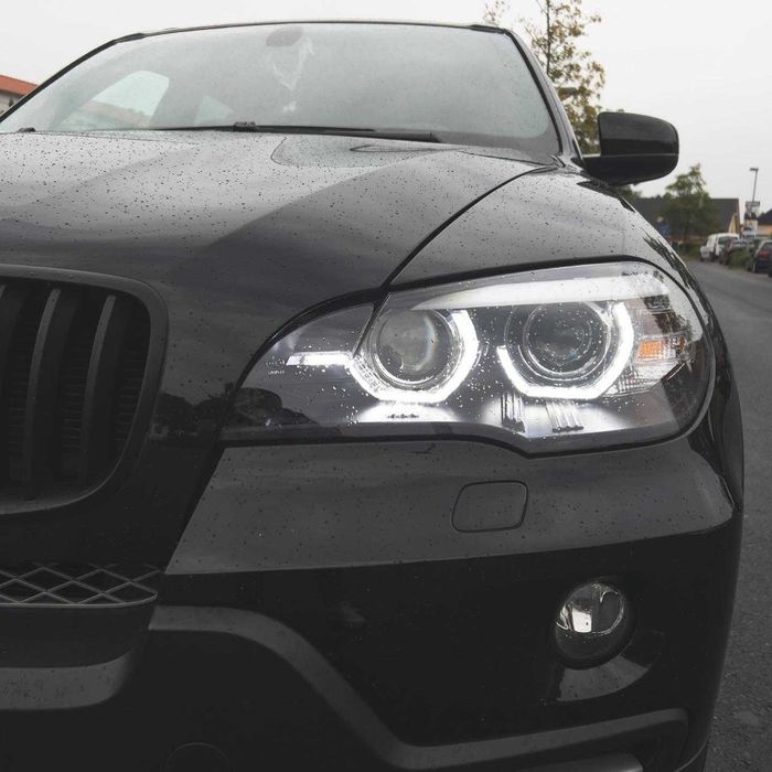 Фарове БМВ Е70 ЛЕД 3Д BMW E70 LED CCFL Angle eyes Тунинг Нови