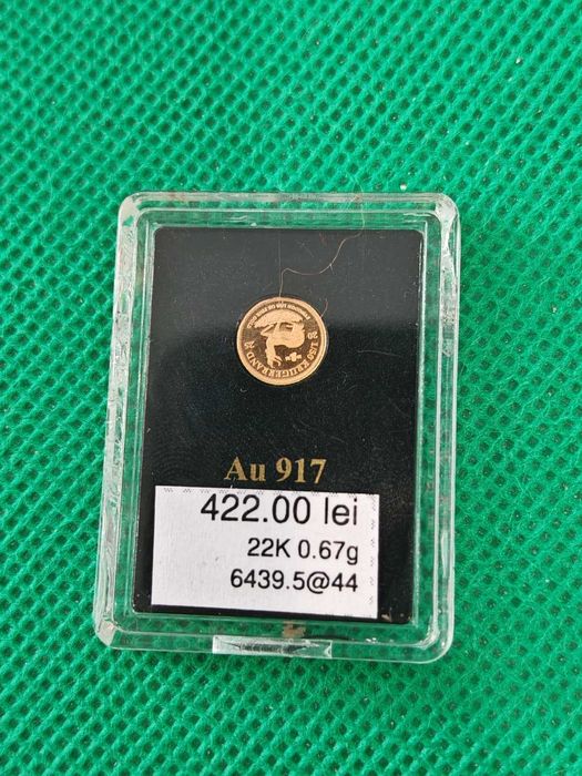 Moneda aur 22K 0.67grame (ag44 b6439) Achizitie doar din agentie!