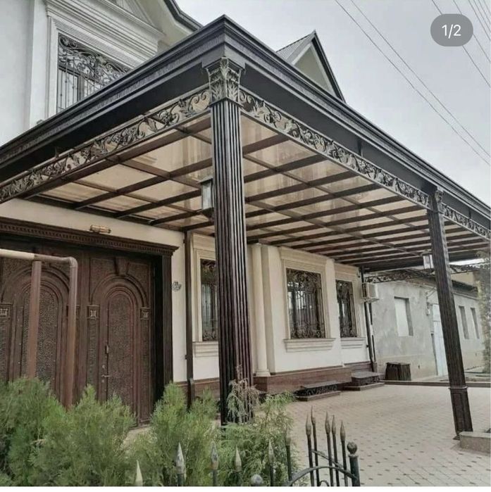 Avto naves garaj besedka maetal konstruksiya leksan