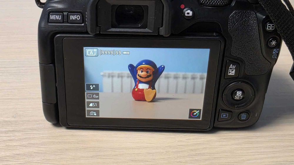 Aparat foto DSLR Canon EOS 250D + Obiectiv EF-S 18-55mm f/3.5-5.6 IS STM – Aspect impecabil