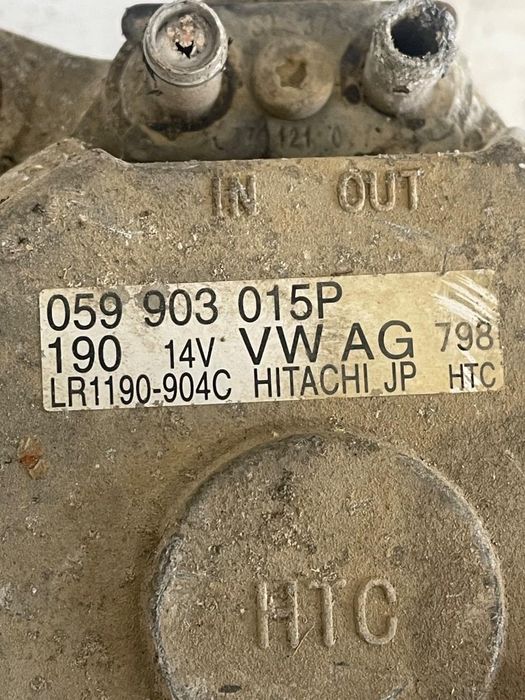 Alternator Volkswagen Touareg 7La, 7L6, 7L7 2002 - 2013 3.0Tdi