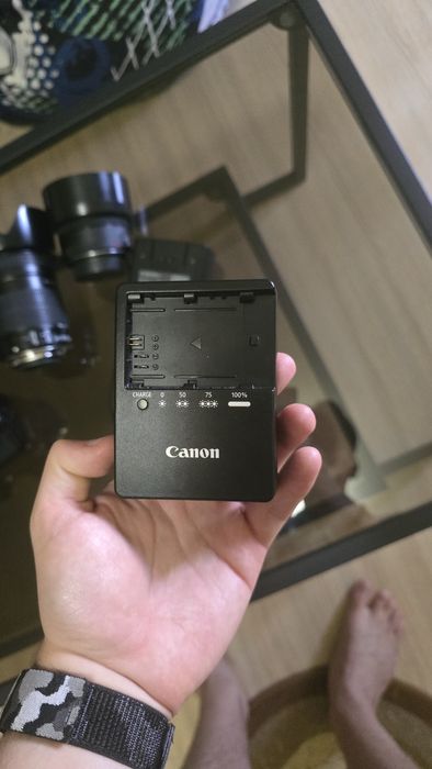 Canon EOS 80D + obiective Canon 18-135mm și 50mm + blitz Yongnuo