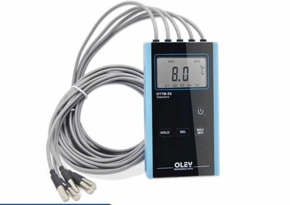Измеритель температуры с 5 датчиками модель OYTM 5S