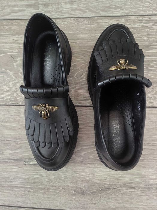 Pantofi Oxford 37 piele naturala