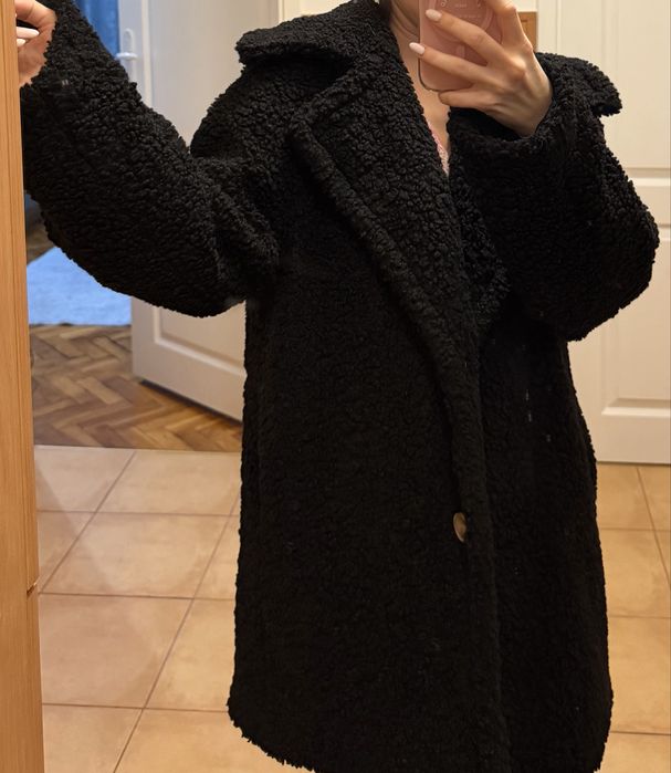 Плюшено палто Shein