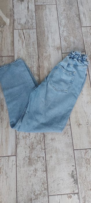 Дамски дънки paperbag ZARA