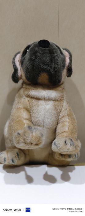 Мягкая игрушка щенок шарпей.