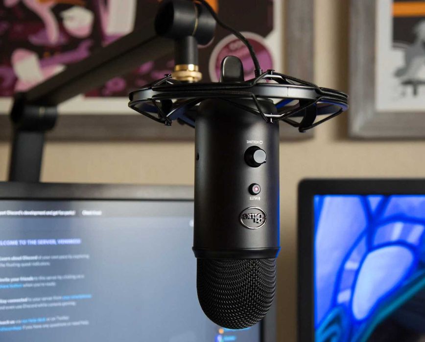 Logitech Blue Yeti Комплект 3в1 Yeticaster Микрофон Шокмаунт Штанга