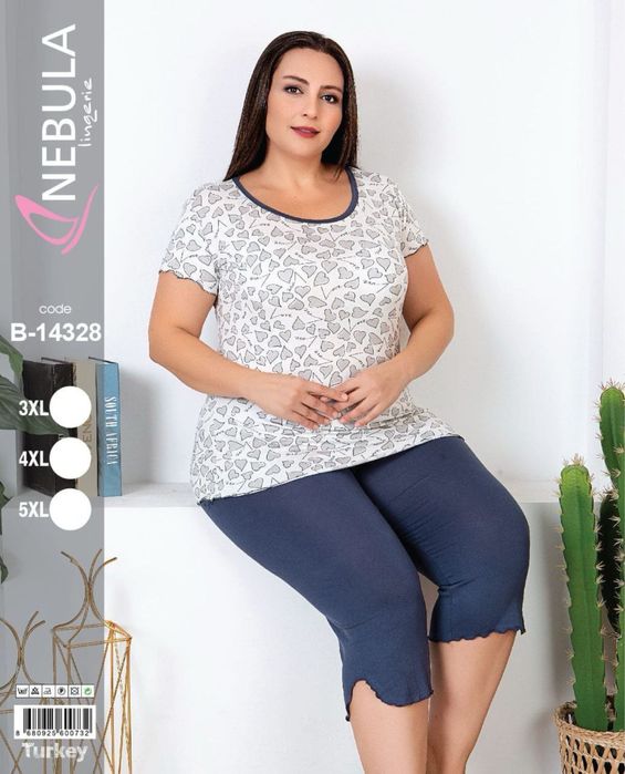 Пижама большие размеры Турция