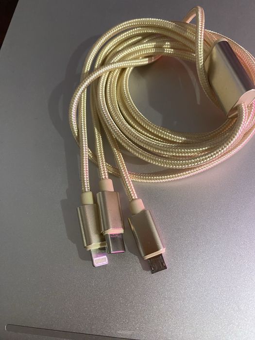 Cablu incarcare 3 in 1 - lightning (iphone), type C, microUSB