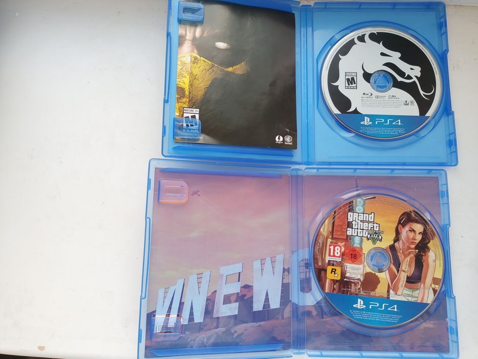 Диски для пс 4 МК Х и GTA 5