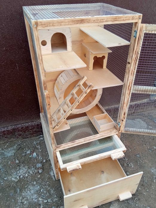 Клетка для шиншилл с ящиком