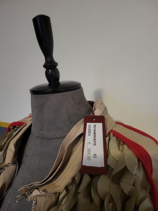 Geaca haina Haute Couture Made in Italy / podium din piele