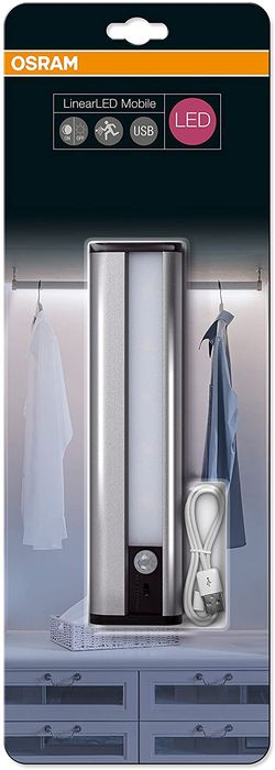 сензорна USB Led лампа за гардероб, шкаф, Osram, 69 lm, 1w, 4000К
