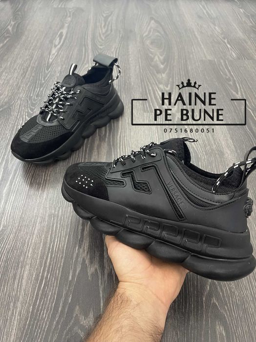 Adidasi VERSACE Chain Reaction Produs NOU