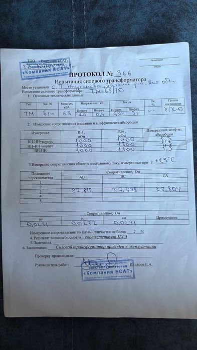 Трансформатор 100квт