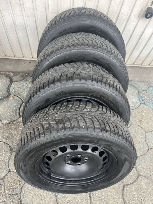 Jante 5x112mm anvelope iarna 215/60 R16 VW Passat, Audi, Seat, Skoda