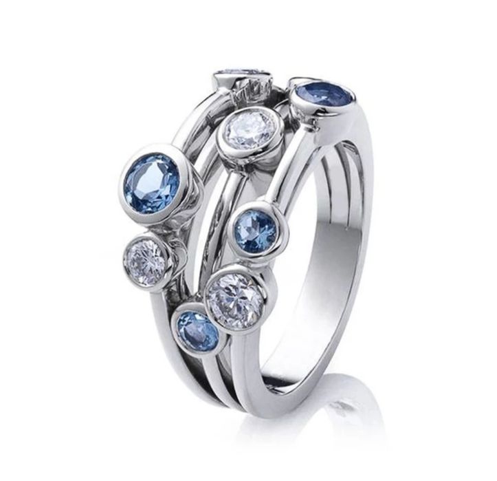 Дамски посребрени пръстени