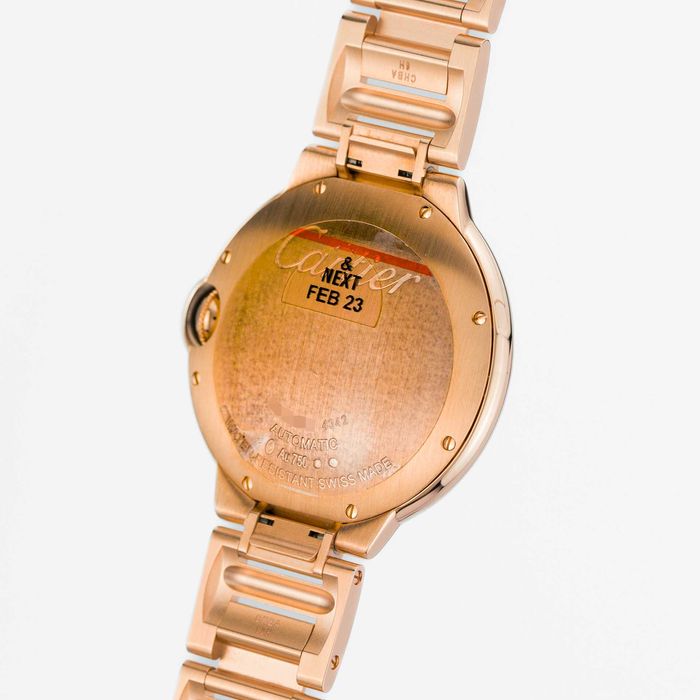 Cartier Ballon Bleu de Cartier 18 Kt Rose gold 40 mm Diamond bezel