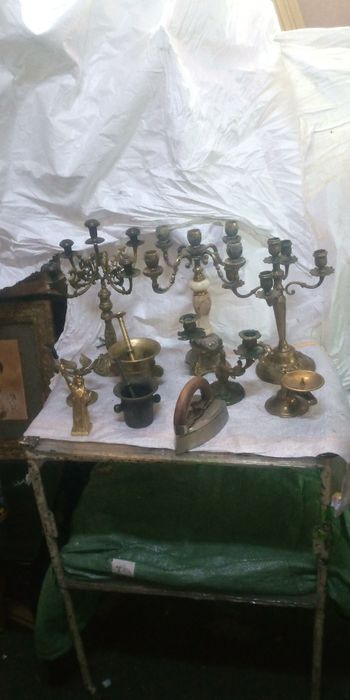 Statueta ingeras din bronz