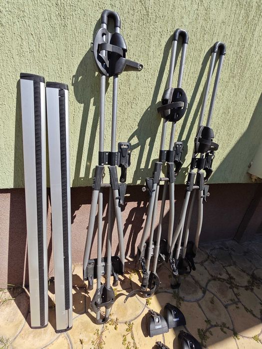 Thule bare Wingbar Evo, Skoda Kamiq / VW variant B8, suporti bicicleta